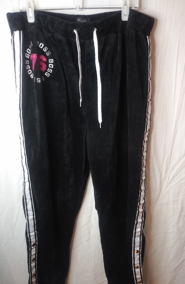 Rouge! Pants - BOSS Black Stretch Lounge Pants 3X Plus